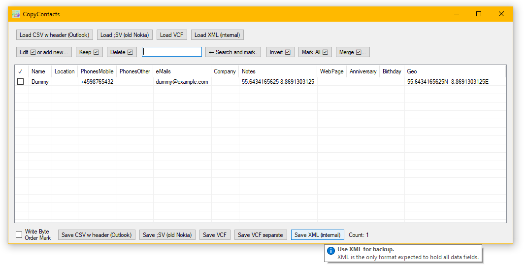 Application screenshot.